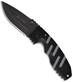 CRKT Ryan Seven Tactical Folding Pocket Knife (3.5" Black Plain) 6803Z