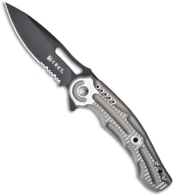 CRKT Sampa Folding Knife (3.125" Black Serr) 5335K