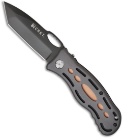 CRKT Lake Thunderbolt 2 Folding Pocket Knife 7130  (3.43" Black Plain)