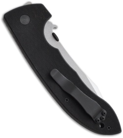 Emerson Super CQC-8 SFS Bowie Folding Knife (4.3" Stonewash Serr)