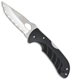 Emerson Hard Wear Japanese Endeavor Folding Knife (3.4" Satin Full Serr)