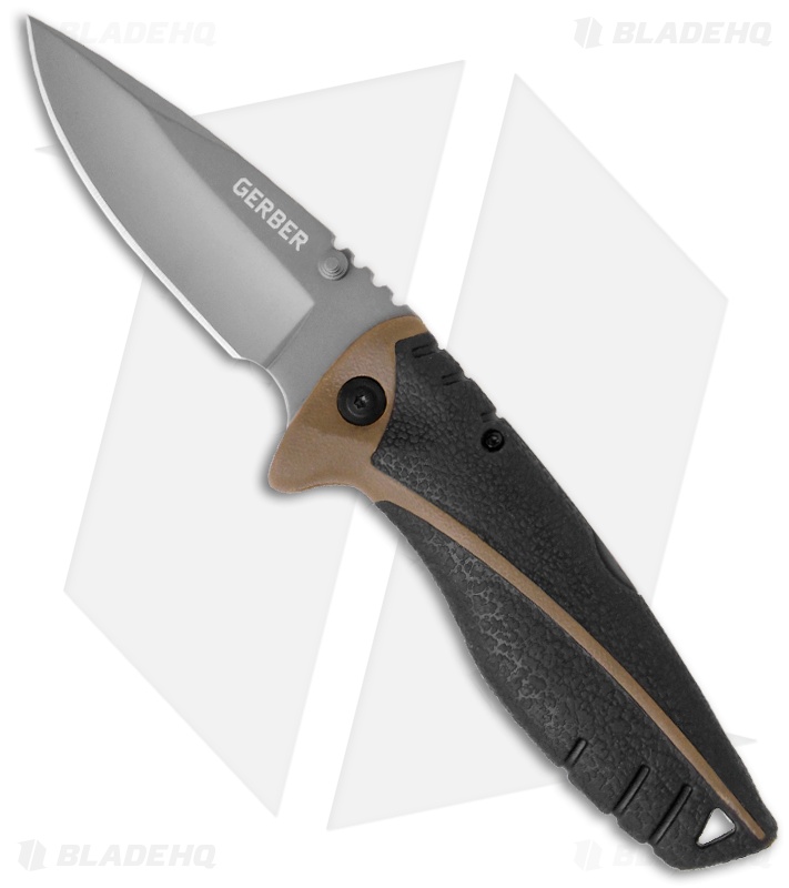 Gerber Myth Hunting Lockback Knife (3" Gray) 1088 Blade HQ