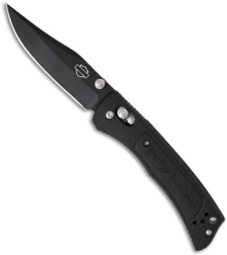 Harley Davidson 13150BK-1 Mini Hardtail Axis Lock Knife (3.25" Black Plain)