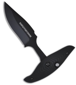 Harley Davidson 13450BK T-Rod Fixed Blade / Dagger Knife (3.33" Black Plain)