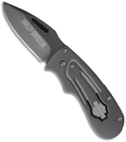 Harley Davidson 13310 Levitator Moneyclip Knife (Gray PLN) 13310BK