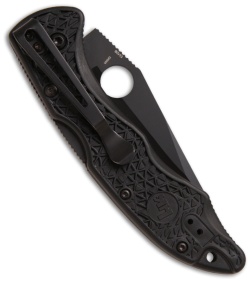 H&K Pika II Knife Clip Point Folding Blade (3.5" Black Serr) 14402SBK