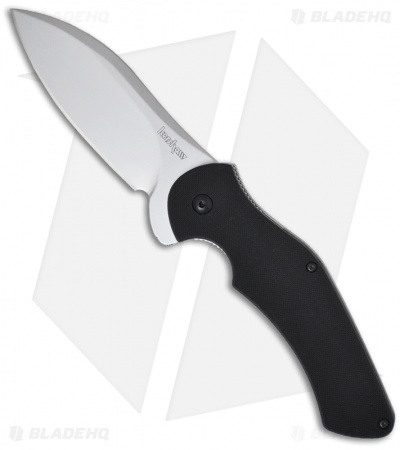 Kershaw Junkyard Dog II Folding Knife 1725BLK (3.75" Bead Blast Plain)