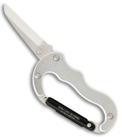 Kershaw Silver Mini Biner Folding Knife (2" Satin Plain) 1002SL