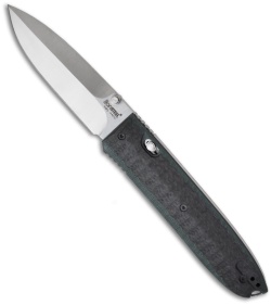 Lion Steel Daghetta Carbon Fiber / G-10 Folding Knife (3.25" Satin) Italy 8700FC