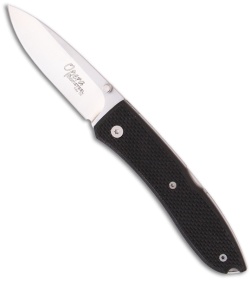 Lion Steel Opera Black G10 Folding Knife (2.91" Satin) Italy 8800 BK