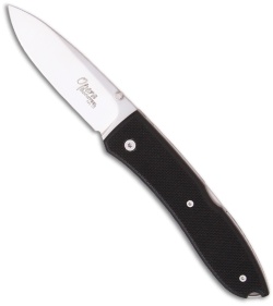Lion Steel Big Opera Black G10 Folding Knife (3.54" Satin) Italy 8810 BK