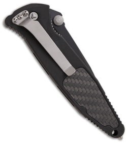 Microtech Socom Elite M/A Folding Knife Carbon Fiber (4" Black Serr) 160-2CF