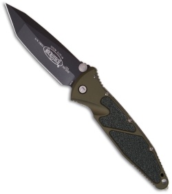 Microtech OD Green Socom Elite M/A Tanto Knife (4" Black Plain) 162-1GRC Chisel
