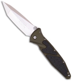 Microtech OD Green Socom Elite M/A Tanto Knife (4" Satin Plain) 162-4GRC Chisel