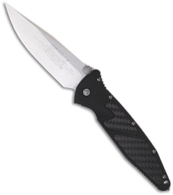 Microtech Socom Elite M/A Folding Knife Carbon Fiber (4" Satin Plain) 160-4