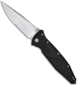 Microtech Socom Elite M/A Folding Knife (4" Stonewash Serr) 160-11