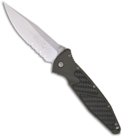 Microtech Green Socom Elite M/A Knife Carbon Fiber (4" SW Serr) 160-11GR-CF