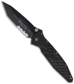 Microtech Socom Elite M/A Tanto Knife Carbon Fiber (4" Black Serr) 161-2