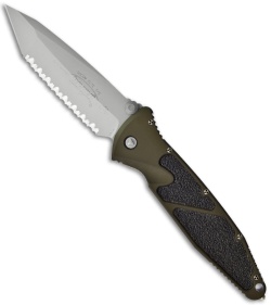 Microtech OD Green Socom Elite M/A Tanto Knife (4" Bead Blast Full Serr) 161-9GR