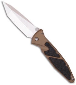 Microtech Tan Socom Elite M/A Tanto Knife (4" Satin Plain) 162-4TAC Chisel