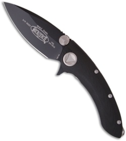 Microtech Whaleshark Flipper Knife G-10 (3.63" Black Plain) 167-1