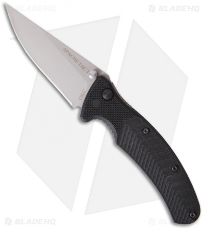 Ontario Apache TAC-1 Folding Tactical Knife (3.5" Bead Blast Plain)
