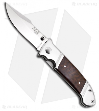 SOG Fielder Mini Pocket Knife (2.75" Satin Plain) FF-33