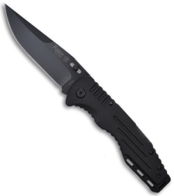 SOG Fusion Salute Tactical Manual Knife (Black PLN) FF-11