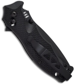 SOG Vulcan Mini Folding Knife (3" Black Plain) VL-12
