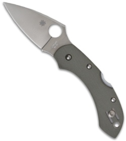 Spyderco Dragonfly Foliage Green G-10 Folding Knife (Satin PLN) C28GPFG