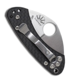 Spyderco Balance Carbon Fiber Manual Folder Knife (1.94" Satin Plain) C141CFP