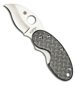 Spyderco Cricket Nishijin Glass Fiber Knife (1.89" Satin Plain) C29GFP