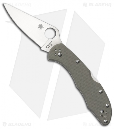 Spyderco Delica Knife Foliage Green G-10 Handle (2.88" Satin) C11GPFG