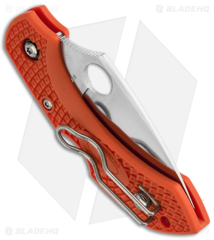 Spyderco Dragonfly 2 Knife Orange FRN (2.25" Satin) C28POR2 Blade HQ