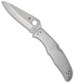 Spyderco C10P Endura 4 Knife Stainless Steel (3.875" Satin Plain)