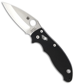 Spyderco Manix 2 G-10 Folding Knife 83mm (3.375" Satin Plain) C101GP2