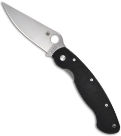Spyderco Military Knife S30V Blade (4" Satin Plain) C36GPE