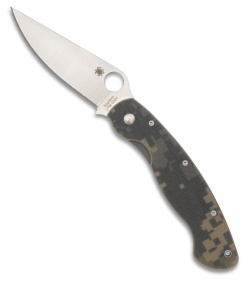 Spyderco Military Digital Camo Folding Knife G-10 (Silver PLN) C36GPCMO