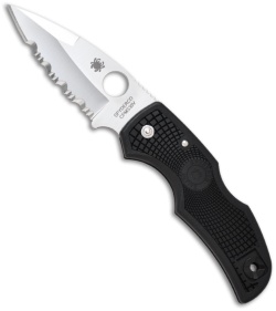 Spyderco Native FRN Folding Knife C41PSBK (3.125" Satin Serr)