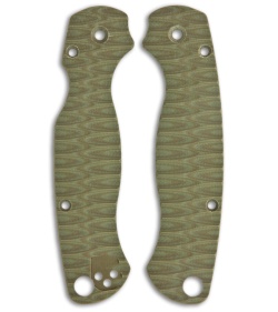 Spyderco Paramilitary 2 Custom G10 Replacement Scales by Allen Putman (OD Green)