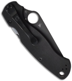 Spyderco Paramilitary 2 Knife S30V G-10 (3.44" Black Plain) C81GPBK2
