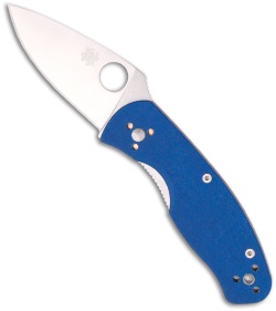 Spyderco Persistence Folding Knife Blue G-10 (2.75" Satin Plain) C136GPBL