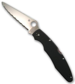 Spyderco Police G-10 Folding Knife (SER) C07GS3 SpyderEdge