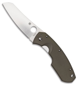 Spyderco Rock Lobster by Jens Anso Folding Knife Green G-10 (Plain) C126GPFG