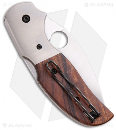 Spyderco Sage 4 Knife w/ Ironwood & Titanium (3" Satin) C123WDP