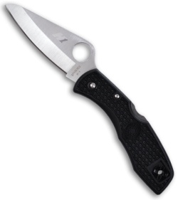 Spyderco Salt I Black FRN Folding Knife (Satin PLN) C88PBK