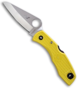 Spyderco Salt I Yellow FRN Folding Knife (Satin PLN) C88PYL