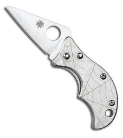 Spyderco Stainless Steel Spin Folding Knife (Plain) C86P