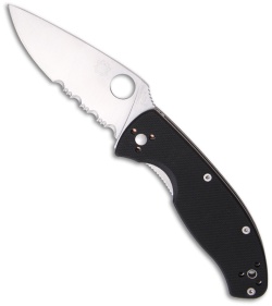 Spyderco Tenacious Folding Knife G-10 (3.375" Satin Serr) C122GPS