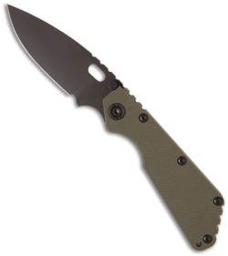 Strider Knives SMF Folding Knife Black G-10 (3.9" Black Plain)